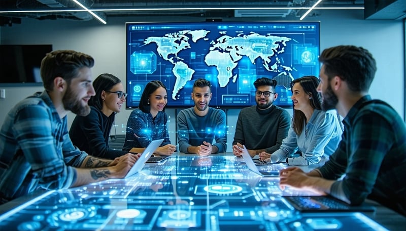 GoodAI team collaborating on AI solutions
